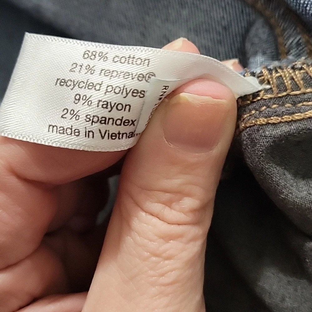 Lane Bryant 16s Dark Blue Flare Jeans - Picture 3 of 6